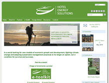 Tablet Screenshot of hotelenergysolutions.net